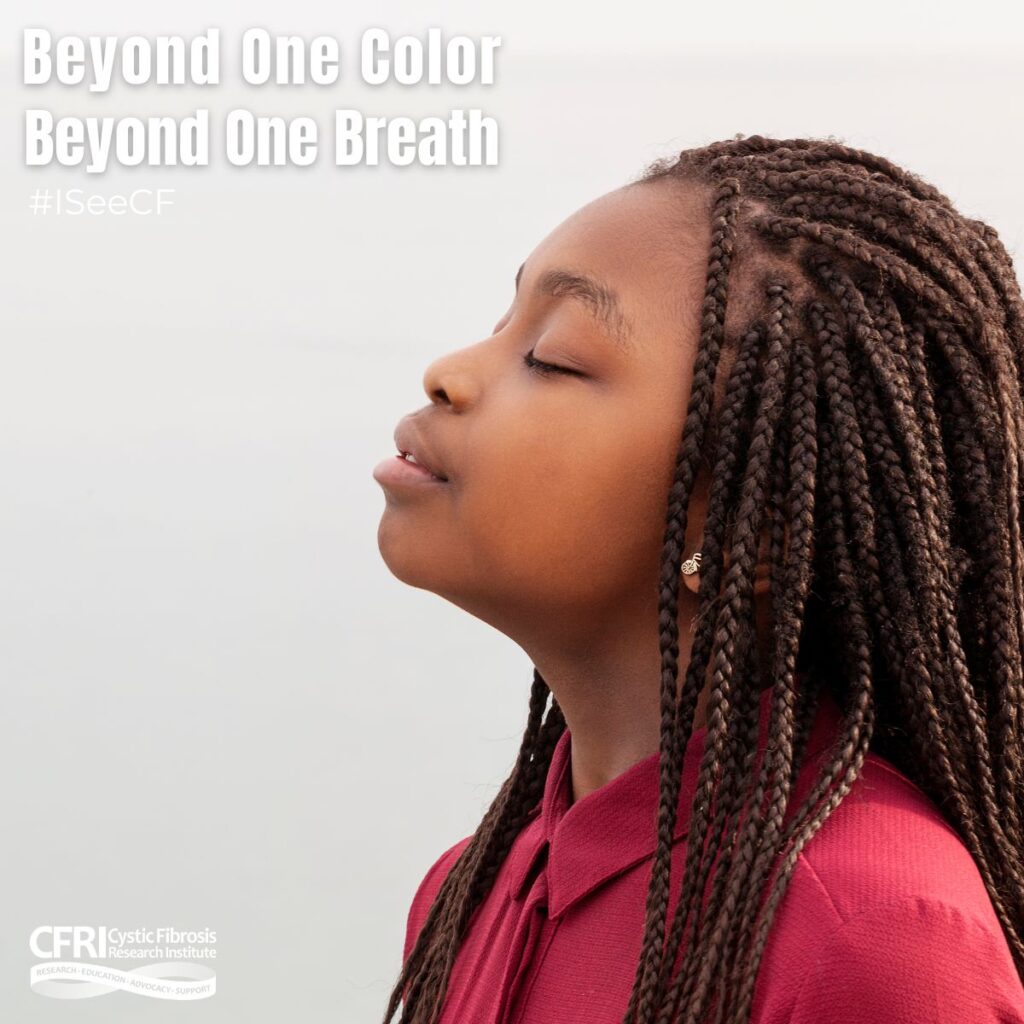 CFRI_I See CF 2 Young African American girl breathing in