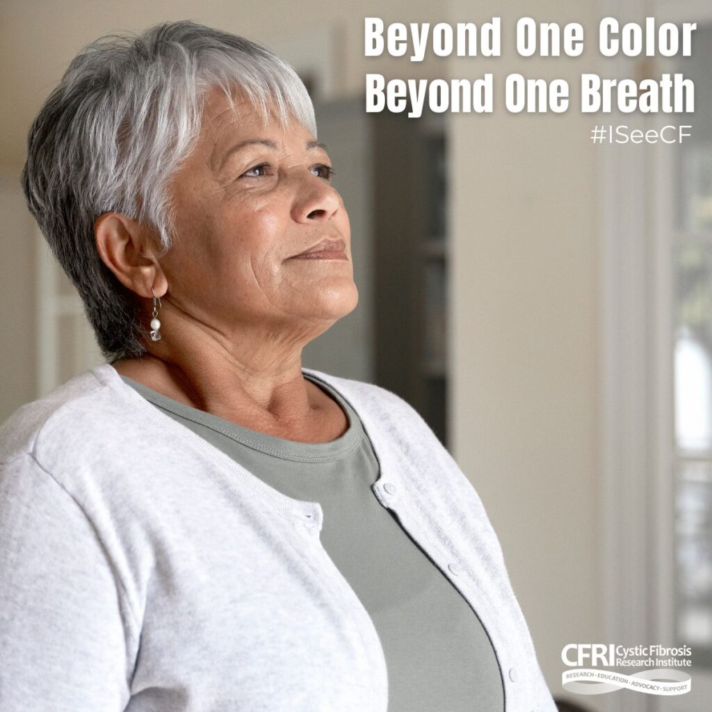 CFRI_I See CF 6 Older Latina woman breathing in