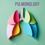 Pulmonology lungs made of colorful paper